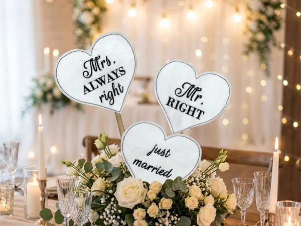 Hochzeits Herzen Stabdatei - ITH-Stickdatei